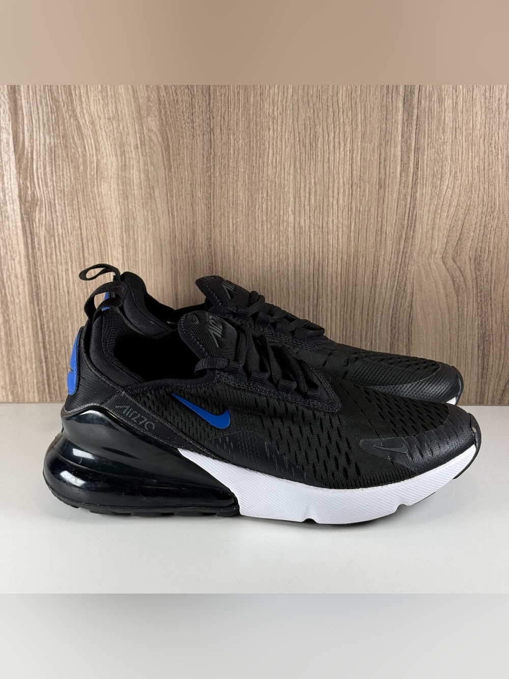 Nike Air Max 270 Black Royal Blue DR7891-001 GS Size 5.5Y /Women's Size 7
Condi